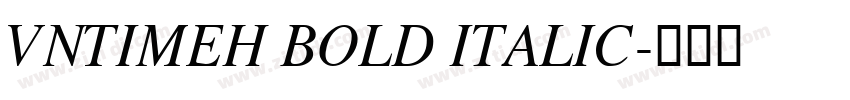 VnTimeH Bold Italic字体转换